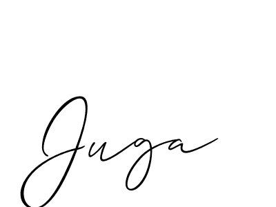 You should practise on your own different ways (Allison_Script) to write your name (Juga) in signature. don't let someone else do it for you. Juga signature style 2 images and pictures png