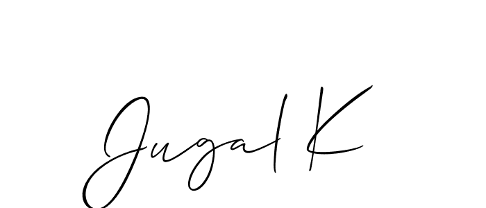 Here are the top 10 professional signature styles for the name Jugal K. These are the best autograph styles you can use for your name. Jugal K signature style 2 images and pictures png