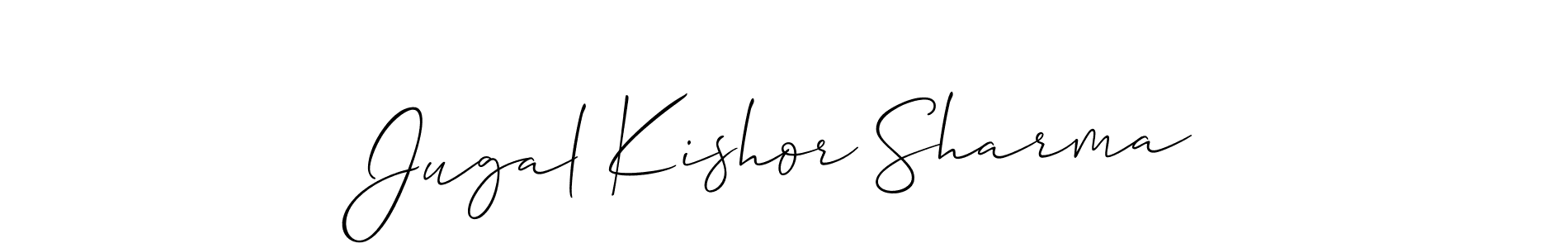 Make a beautiful signature design for name Jugal Kishor Sharma. Use this online signature maker to create a handwritten signature for free. Jugal Kishor Sharma signature style 2 images and pictures png
