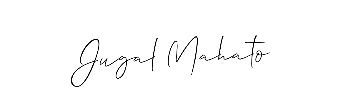 This is the best signature style for the Jugal Mahato name. Also you like these signature font (Allison_Script). Mix name signature. Jugal Mahato signature style 2 images and pictures png