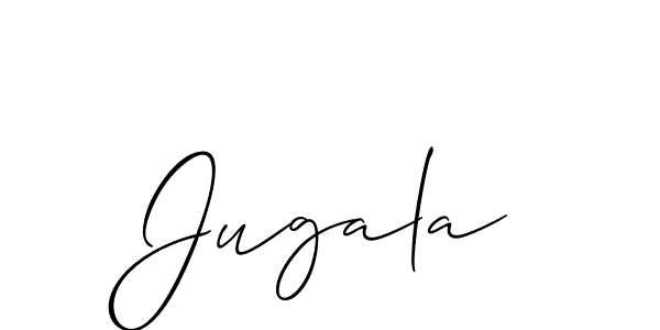 Best and Professional Signature Style for Jugala. Allison_Script Best Signature Style Collection. Jugala signature style 2 images and pictures png