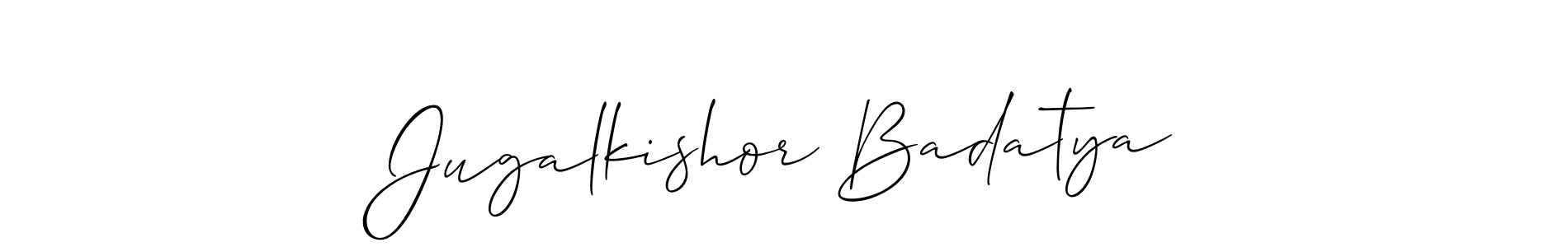 Here are the top 10 professional signature styles for the name Jugalkishor Badatya. These are the best autograph styles you can use for your name. Jugalkishor Badatya signature style 2 images and pictures png