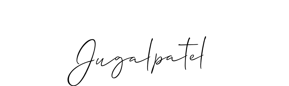 Use a signature maker to create a handwritten signature online. With this signature software, you can design (Allison_Script) your own signature for name Jugalpatel. Jugalpatel signature style 2 images and pictures png