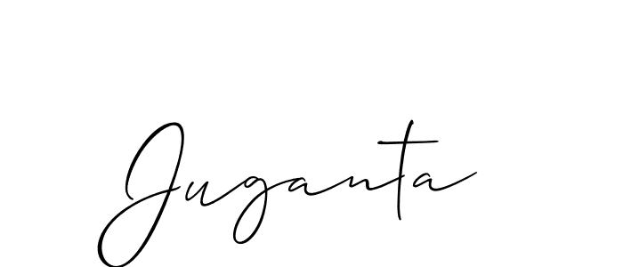 Make a beautiful signature design for name Juganta. Use this online signature maker to create a handwritten signature for free. Juganta signature style 2 images and pictures png