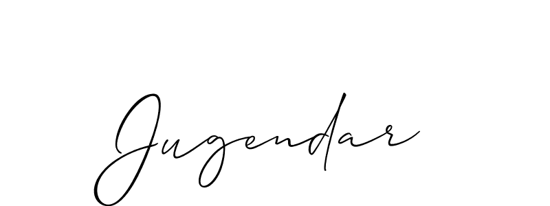 How to make Jugendar signature? Allison_Script is a professional autograph style. Create handwritten signature for Jugendar name. Jugendar signature style 2 images and pictures png