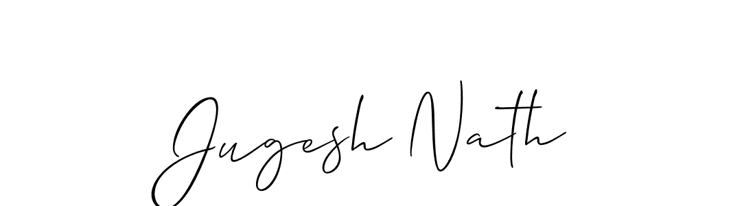 How to make Jugesh Nath signature? Allison_Script is a professional autograph style. Create handwritten signature for Jugesh Nath name. Jugesh Nath signature style 2 images and pictures png