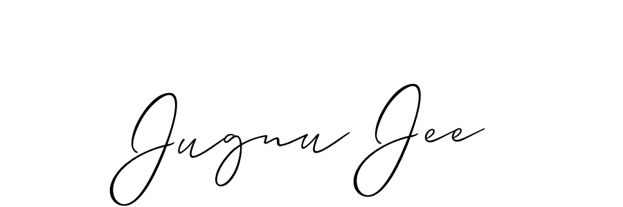 You can use this online signature creator to create a handwritten signature for the name Jugnu Jee. This is the best online autograph maker. Jugnu Jee signature style 2 images and pictures png