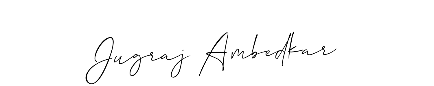 Allison_Script is a professional signature style that is perfect for those who want to add a touch of class to their signature. It is also a great choice for those who want to make their signature more unique. Get Jugraj Ambedkar name to fancy signature for free. Jugraj Ambedkar signature style 2 images and pictures png