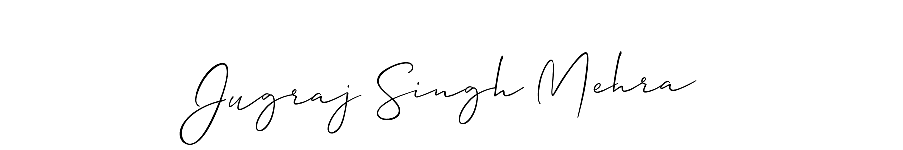 It looks lik you need a new signature style for name Jugraj Singh Mehra. Design unique handwritten (Allison_Script) signature with our free signature maker in just a few clicks. Jugraj Singh Mehra signature style 2 images and pictures png