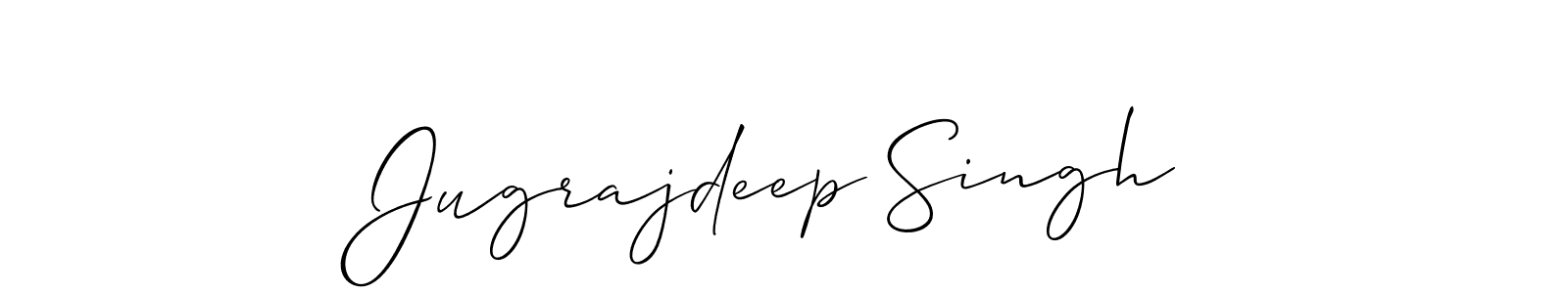 Also You can easily find your signature by using the search form. We will create Jugrajdeep Singh name handwritten signature images for you free of cost using Allison_Script sign style. Jugrajdeep Singh signature style 2 images and pictures png