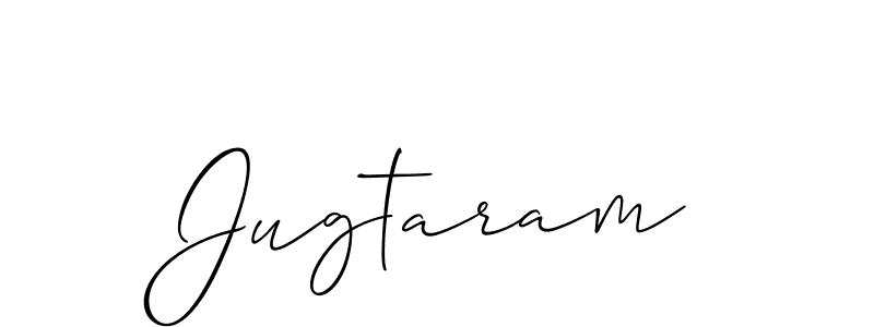How to make Jugtaram signature? Allison_Script is a professional autograph style. Create handwritten signature for Jugtaram name. Jugtaram signature style 2 images and pictures png