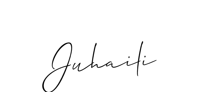 Also we have Juhaili name is the best signature style. Create professional handwritten signature collection using Allison_Script autograph style. Juhaili signature style 2 images and pictures png