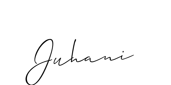 Allison_Script is a professional signature style that is perfect for those who want to add a touch of class to their signature. It is also a great choice for those who want to make their signature more unique. Get Juhani name to fancy signature for free. Juhani signature style 2 images and pictures png