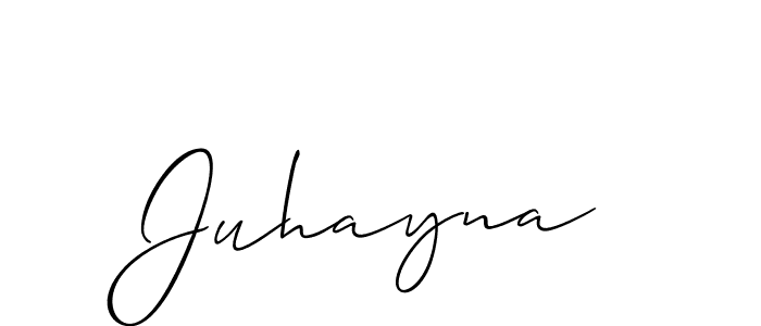 Similarly Allison_Script is the best handwritten signature design. Signature creator online .You can use it as an online autograph creator for name Juhayna. Juhayna signature style 2 images and pictures png