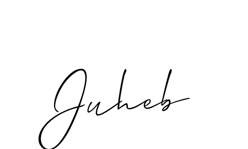 Juheb stylish signature style. Best Handwritten Sign (Allison_Script) for my name. Handwritten Signature Collection Ideas for my name Juheb. Juheb signature style 2 images and pictures png