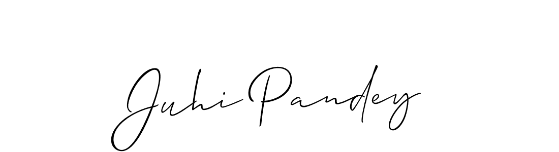 This is the best signature style for the Juhi Pandey name. Also you like these signature font (Allison_Script). Mix name signature. Juhi Pandey signature style 2 images and pictures png