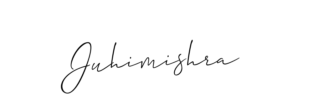Use a signature maker to create a handwritten signature online. With this signature software, you can design (Allison_Script) your own signature for name Juhimishra. Juhimishra signature style 2 images and pictures png