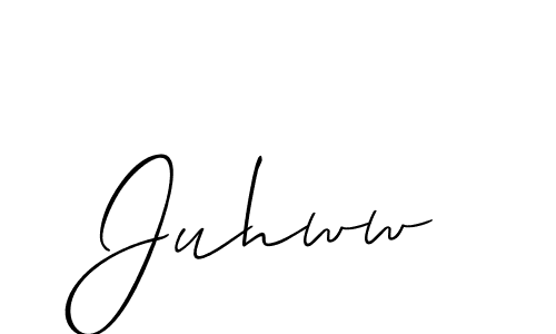 You should practise on your own different ways (Allison_Script) to write your name (Juhww) in signature. don't let someone else do it for you. Juhww signature style 2 images and pictures png