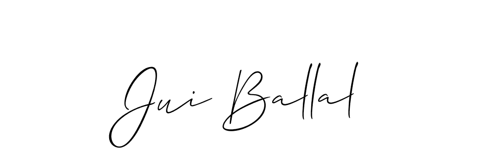 Best and Professional Signature Style for Jui Ballal. Allison_Script Best Signature Style Collection. Jui Ballal signature style 2 images and pictures png