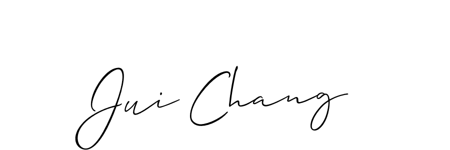 if you are searching for the best signature style for your name Jui Chang. so please give up your signature search. here we have designed multiple signature styles  using Allison_Script. Jui Chang signature style 2 images and pictures png