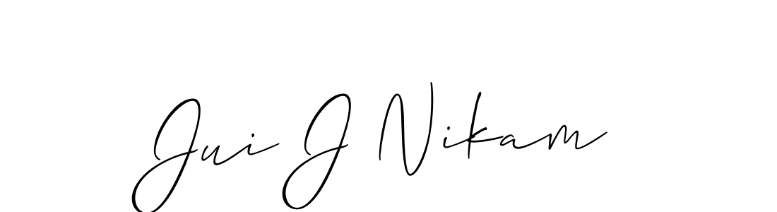 See photos of Jui J Nikam official signature by Spectra . Check more albums & portfolios. Read reviews & check more about Allison_Script font. Jui J Nikam signature style 2 images and pictures png