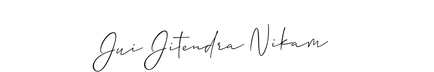 You can use this online signature creator to create a handwritten signature for the name Jui Jitendra Nikam. This is the best online autograph maker. Jui Jitendra Nikam signature style 2 images and pictures png