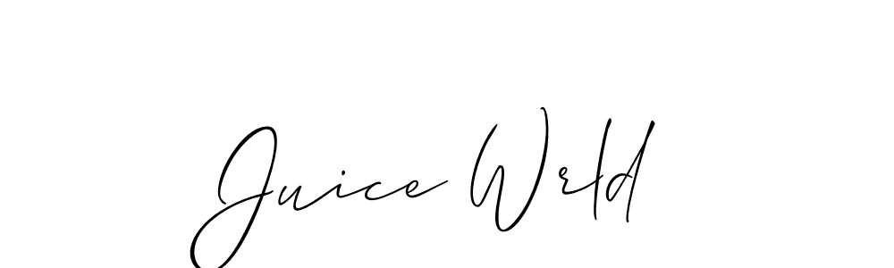 The best way (Allison_Script) to make a short signature is to pick only two or three words in your name. The name Juice Wrld include a total of six letters. For converting this name. Juice Wrld signature style 2 images and pictures png