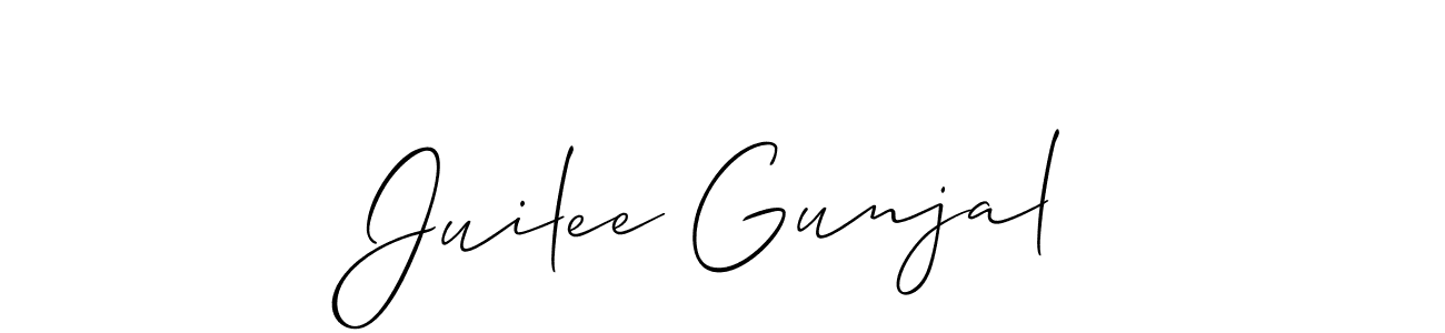 Make a beautiful signature design for name Juilee Gunjal. Use this online signature maker to create a handwritten signature for free. Juilee Gunjal signature style 2 images and pictures png
