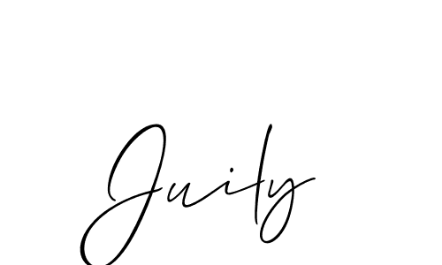 if you are searching for the best signature style for your name Juily. so please give up your signature search. here we have designed multiple signature styles  using Allison_Script. Juily signature style 2 images and pictures png