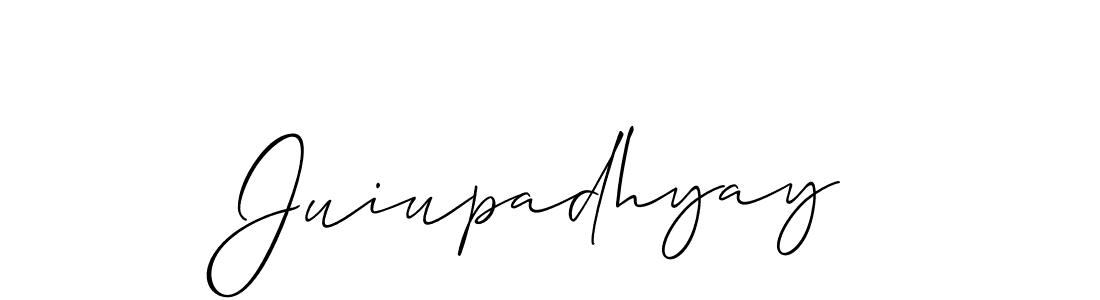 Make a beautiful signature design for name Juiupadhyay. Use this online signature maker to create a handwritten signature for free. Juiupadhyay signature style 2 images and pictures png