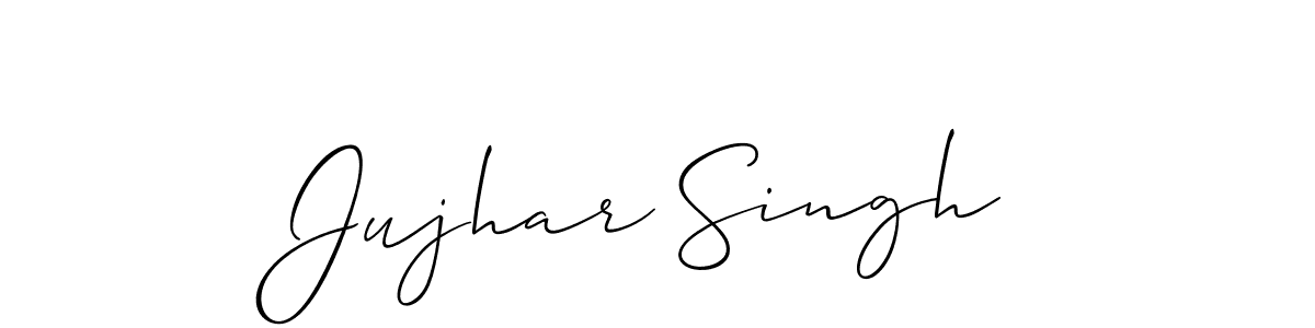 if you are searching for the best signature style for your name Jujhar Singh. so please give up your signature search. here we have designed multiple signature styles  using Allison_Script. Jujhar Singh signature style 2 images and pictures png