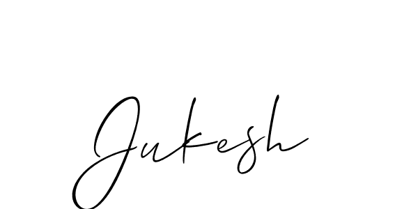 How to Draw Jukesh signature style? Allison_Script is a latest design signature styles for name Jukesh. Jukesh signature style 2 images and pictures png