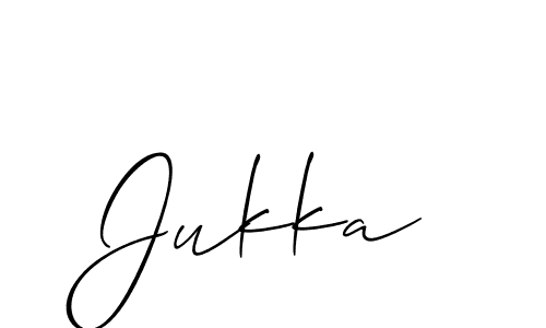 Best and Professional Signature Style for Jukka. Allison_Script Best Signature Style Collection. Jukka signature style 2 images and pictures png