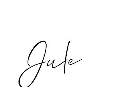 How to make Jule name signature. Use Allison_Script style for creating short signs online. This is the latest handwritten sign. Jule signature style 2 images and pictures png