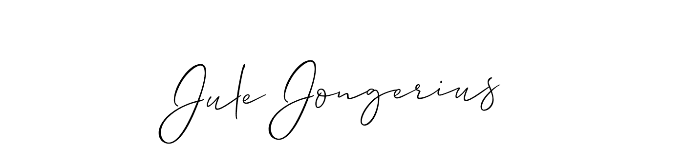Also we have Jule Jongerius name is the best signature style. Create professional handwritten signature collection using Allison_Script autograph style. Jule Jongerius signature style 2 images and pictures png