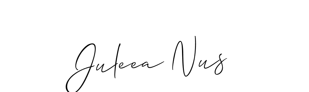 Check out images of Autograph of Juleea Nus name. Actor Juleea Nus Signature Style. Allison_Script is a professional sign style online. Juleea Nus signature style 2 images and pictures png