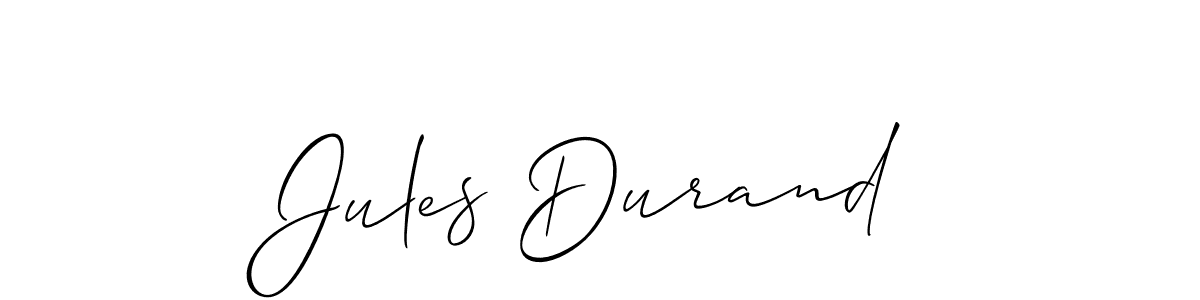 Also You can easily find your signature by using the search form. We will create Jules Durand name handwritten signature images for you free of cost using Allison_Script sign style. Jules Durand signature style 2 images and pictures png