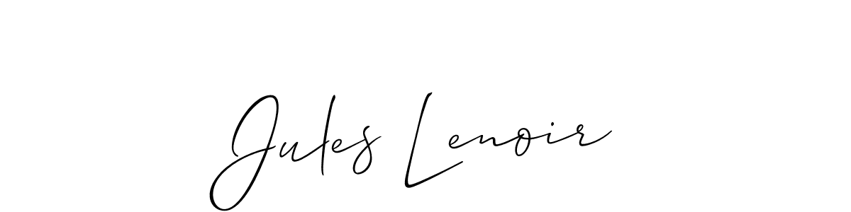 Design your own signature with our free online signature maker. With this signature software, you can create a handwritten (Allison_Script) signature for name Jules Lenoir. Jules Lenoir signature style 2 images and pictures png