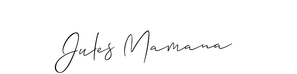 if you are searching for the best signature style for your name Jules Mamana. so please give up your signature search. here we have designed multiple signature styles  using Allison_Script. Jules Mamana signature style 2 images and pictures png