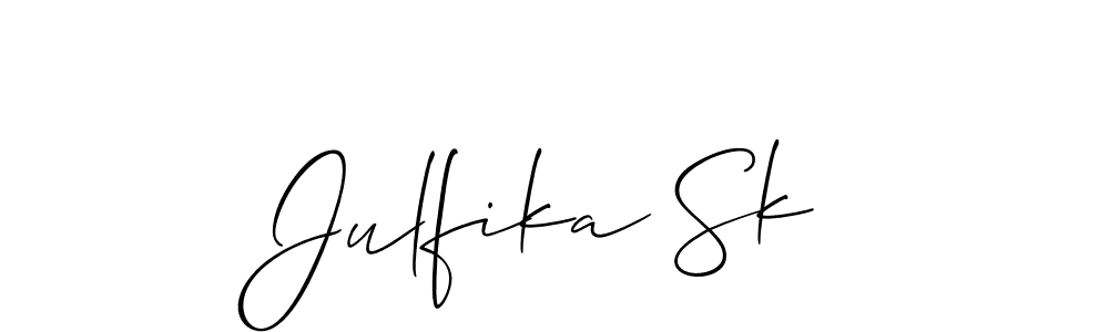 Once you've used our free online signature maker to create your best signature Allison_Script style, it's time to enjoy all of the benefits that Julfika Sk name signing documents. Julfika Sk signature style 2 images and pictures png