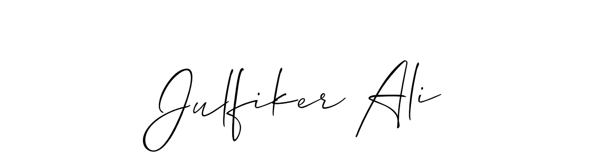 How to Draw Julfiker Ali signature style? Allison_Script is a latest design signature styles for name Julfiker Ali. Julfiker Ali signature style 2 images and pictures png