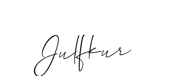 Use a signature maker to create a handwritten signature online. With this signature software, you can design (Allison_Script) your own signature for name Julfkur. Julfkur signature style 2 images and pictures png