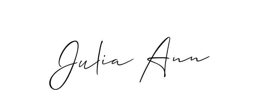 Make a short Julia Ann signature style. Manage your documents anywhere anytime using Allison_Script. Create and add eSignatures, submit forms, share and send files easily. Julia Ann signature style 2 images and pictures png