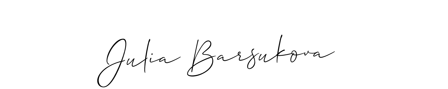 Check out images of Autograph of Julia Barsukova name. Actor Julia Barsukova Signature Style. Allison_Script is a professional sign style online. Julia Barsukova signature style 2 images and pictures png