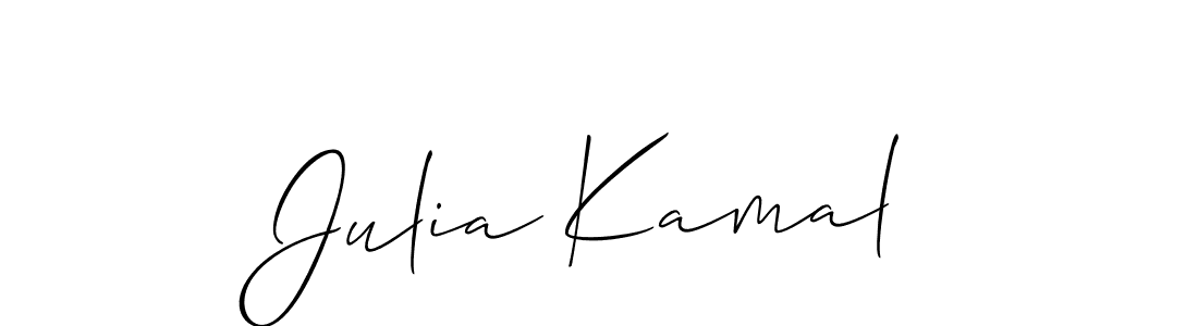 Create a beautiful signature design for name Julia Kamal. With this signature (Allison_Script) fonts, you can make a handwritten signature for free. Julia Kamal signature style 2 images and pictures png