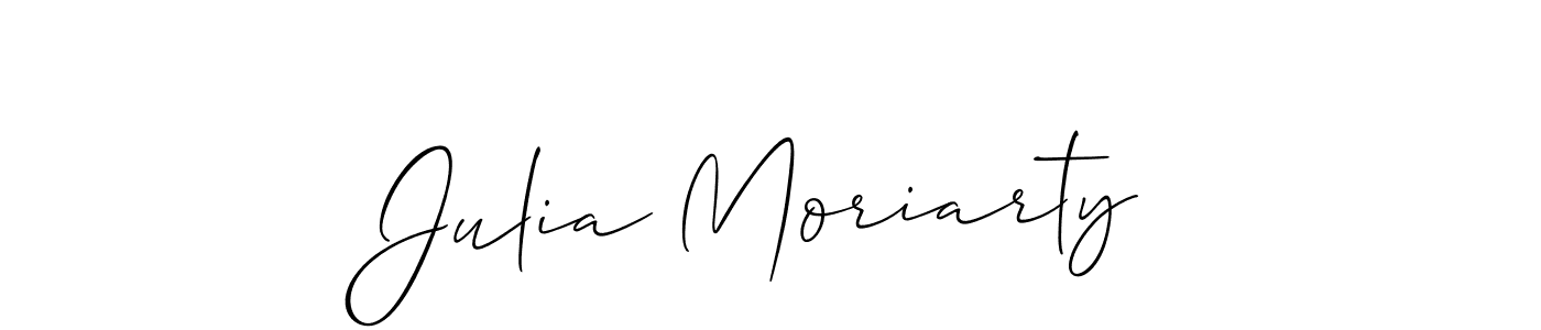 Julia Moriarty stylish signature style. Best Handwritten Sign (Allison_Script) for my name. Handwritten Signature Collection Ideas for my name Julia Moriarty. Julia Moriarty signature style 2 images and pictures png