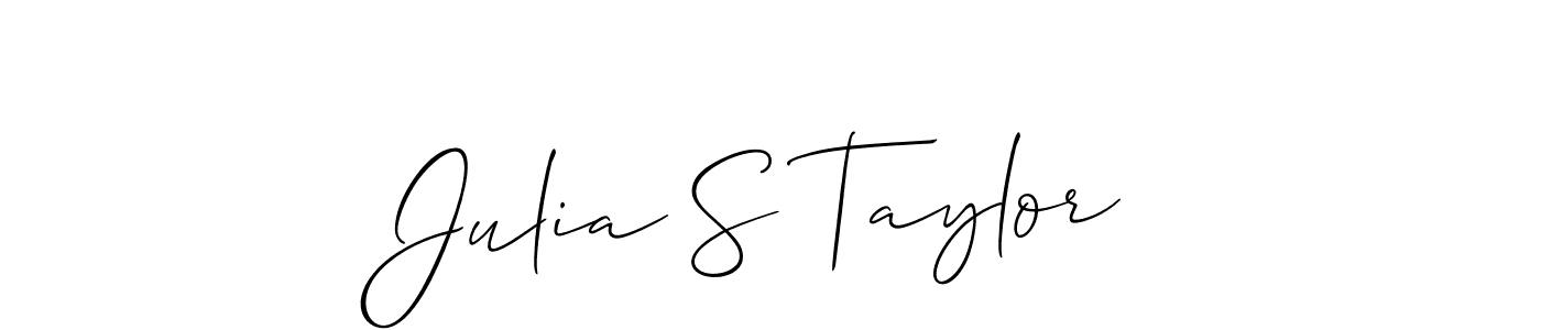 Allison_Script is a professional signature style that is perfect for those who want to add a touch of class to their signature. It is also a great choice for those who want to make their signature more unique. Get Julia S Taylor name to fancy signature for free. Julia S Taylor signature style 2 images and pictures png