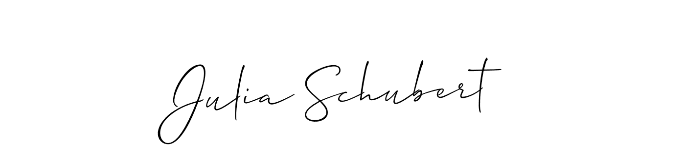Make a short Julia Schubert signature style. Manage your documents anywhere anytime using Allison_Script. Create and add eSignatures, submit forms, share and send files easily. Julia Schubert signature style 2 images and pictures png