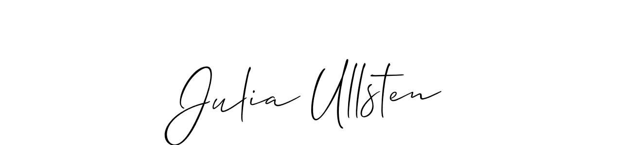 Create a beautiful signature design for name Julia Ullsten. With this signature (Allison_Script) fonts, you can make a handwritten signature for free. Julia Ullsten signature style 2 images and pictures png