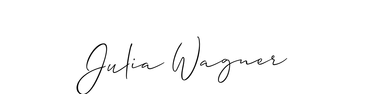 Julia Wagner stylish signature style. Best Handwritten Sign (Allison_Script) for my name. Handwritten Signature Collection Ideas for my name Julia Wagner. Julia Wagner signature style 2 images and pictures png